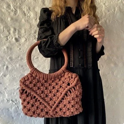 chita' designer bag macramé digital pattern & video tutorial